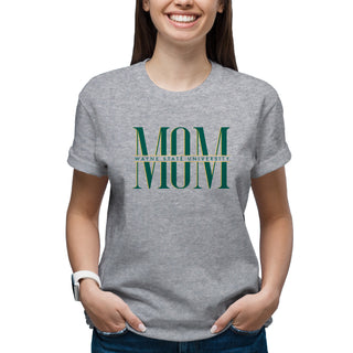Wayne State Classic Mom T-Shirt - Sport Grey