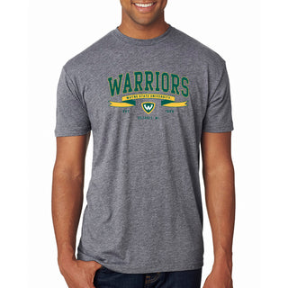 Wayne State Ribbon Flight NLA Triblend T-Shirt - Premium Heather