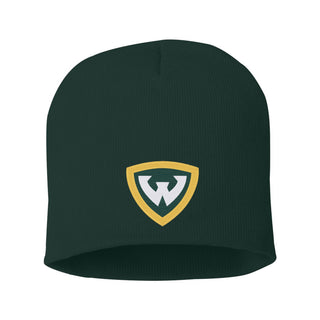 Wayne State Primary Logo Solid Knit Beanie