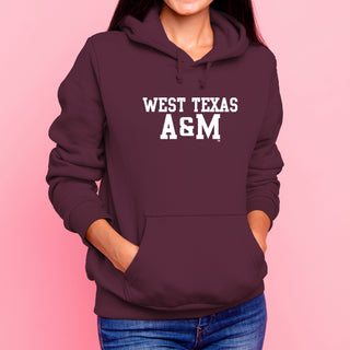 West Texas A&M Buffaloes Basic Block Hoodie - Maroon