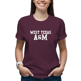 West Texas A&M Buffaloes Basic Block T-Shirt - Maroon