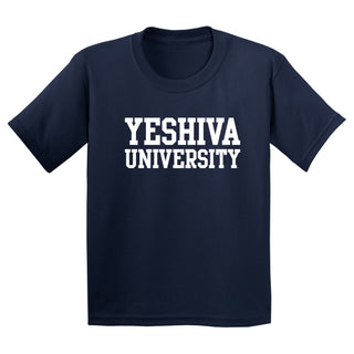 Yeshiva University Basic Block Youth T-Shirt - Navy