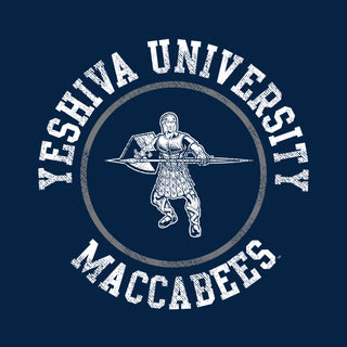 Yeshiva University Distressed Circle Logo T-Shirt - Navy