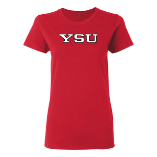 Youngstown Penguins Basic Block Women's T-Shirt - Red