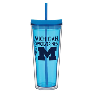 Michigan Volunteer Travel Tumbler - Aqua