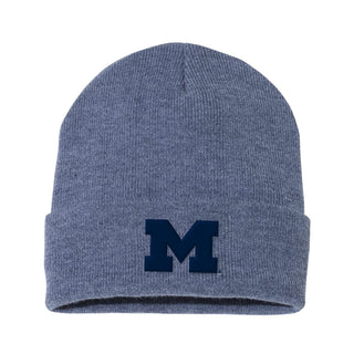 Michigan Primary Logo Solid Knit Cuffed Beanie