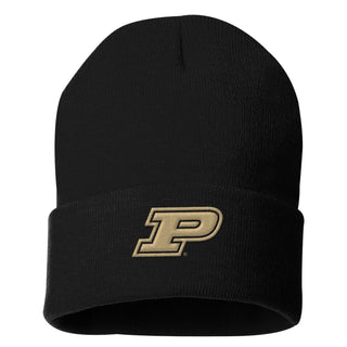 Purdue Primary Logo Solid Knit Cuffed Beanie