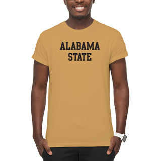 Alabama State Hornets Basic Block T-Shirt - Old Gold