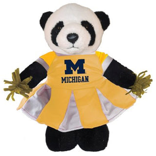 Spirit Products Michigan Cheerleader Plush - Panda