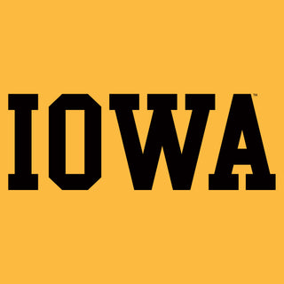 University of Iowa Hawkeyes Basic Block Infant Creeper - Gold