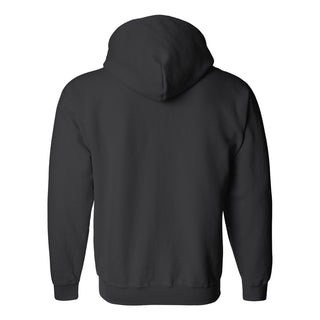 University of Iowa Hawkeyes Vertical Block Left Chest Full Zip Hoodie - Black