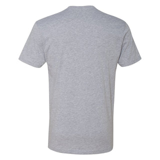Football Helmet Hail to the Victor Circle University of Michigan Premium Short Sleeve Tee - Heather Grey