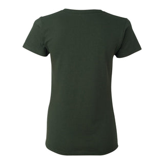 Michigan State Spartans Basic Block Wife Women's T Shirt - Forest