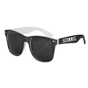 Sconnie 2 Tone Malibu Sunglasses - White/Black