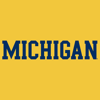 Michigan Basic Block Short Sleeve Youth - Maize