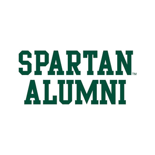 Michigan State University Spartans Basic Block Alumni Short Sleeve T Shirt - White