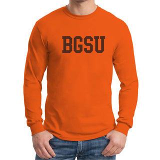 Bowling Green State Falcons Basic Block Long Sleeve T-Shirt - Orange