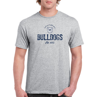 Butler University Bulldogs Established Arch Logo Short Sleeve T Shirt - Sport Grey