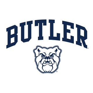 Butler University Bulldogs Arch Logo Short Sleeve T Shirt - White