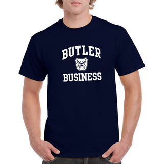 Butler University Bulldogs Arch Logo Business Short Sleeve T Shirt - Navy