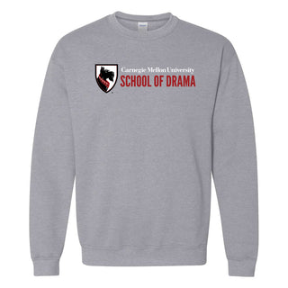 Carnegie Mellon University Tartans School of Drama Crewneck Sweatshirt - Sport Grey