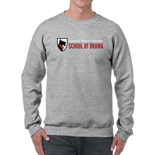 Carnegie Mellon University Tartans School of Drama Crewneck Sweatshirt - Sport Grey