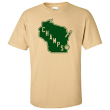 Load image into Gallery viewer, Wisconsin Champs - Milwaukee T-Shirt - Vegas Gold
