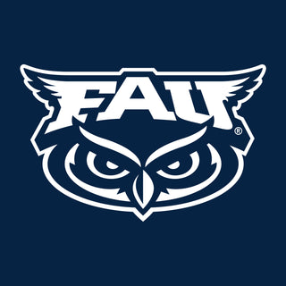 Florida Atlantic University Owls Front Back Print Heavy Blend Hoodie - Navy