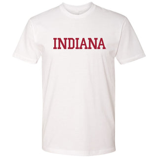 Indiana University Hoosiers Basic Block Short Sleeve T-Shirt - White