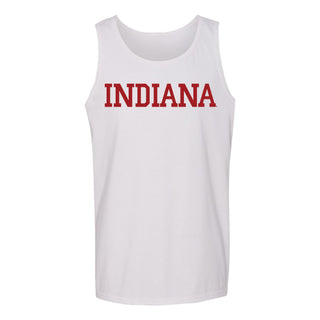 Indiana Hoosiers Basic Block Tank Top - White