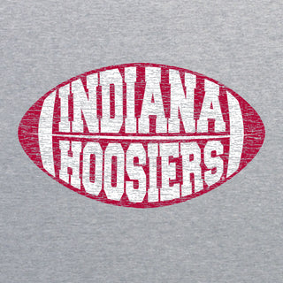Indiana Faded Block Football Triblend T-Shirt - Athletic Grey