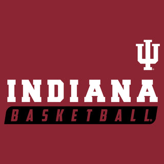 Indiana University Hoosiers Basketball Slant Short Sleeve T-Shirt - Cardinal
