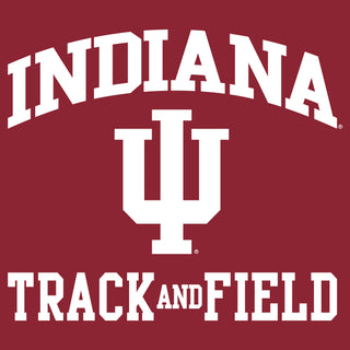 Indiana University Hoosiers Arch Logo Track & Field Hoodie - Cardinal