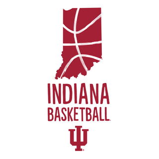 Indiana University Hoosiers Basketball Brush State Short Sleeve T Shirt - White