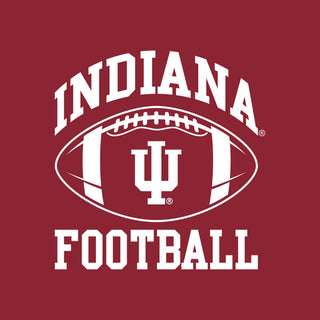 Indiana Classic Football Arch LC Crewneck - Cardinal