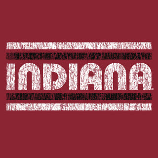 Indiana University Hoosiers Retro Underline Heavy Blend Hoodie - Cardinal