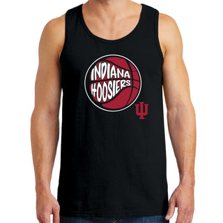 Indiana University Hoosiers Street Basketball Heavy Cotton Tank Top - Black