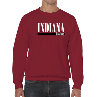 Indiana University Hoosiers Boldline Basic Cotton Crewneck Sweatshirt - Cardinal