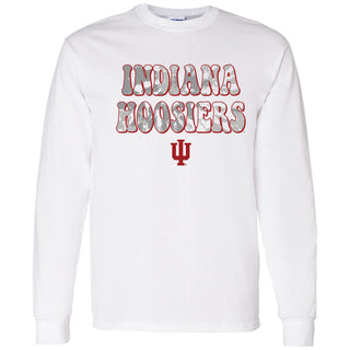 Indiana Tie Dye Type Long Sleeve - White