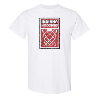 Indiana University Hoosiers Basketball Net Block T Shirt - White