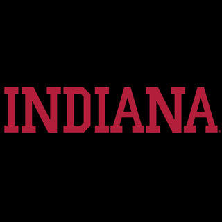 Indiana University Hoosiers Basic Block Short Sleeve T-Shirt - Black