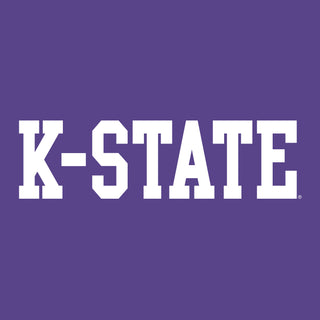 Kansas State University Wildcats Basic Block Cotton Women's T-Shirt - Purple