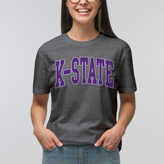 Kansas State Wildcats Mega Arch T-Shirt - Graphite Heather