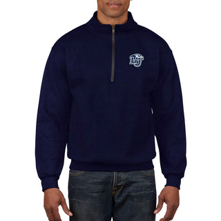 Liberty University Flames Primary Logo 1/4 Zip Sweatshirt - Navy