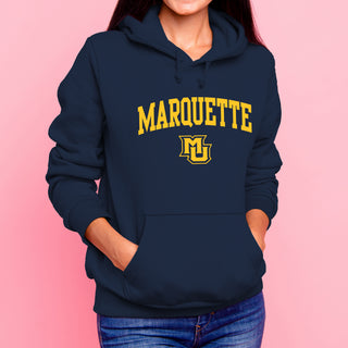 Marquette University Golden Eagles Arch Logo Hoodie - Navy