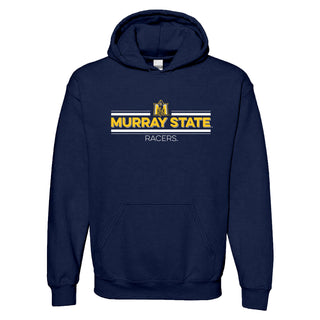 Murray State University Racers Double Bar Logo Hoodie - Navy