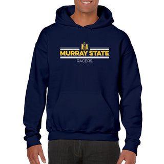 Murray State University Racers Double Bar Logo Hoodie - Navy