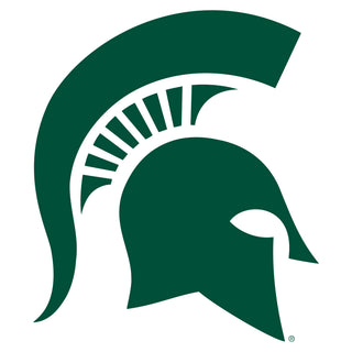 Michigan State University Spartan Logo Long Sleeve T Shirt - White