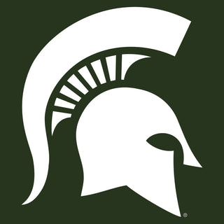 Michigan State University Spartan Logo Long Sleeve T Shirt - Forest