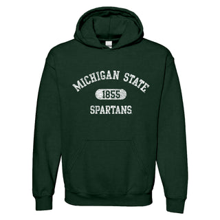 Michigan State Athletic Arch Logo Hoodie - Forest